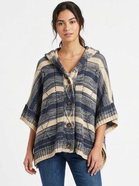 ii Sisters Hooded One size Poncho